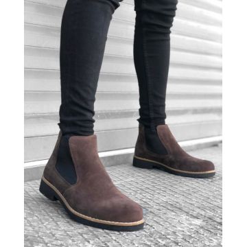 Ghete barbati piele intoarsa eco 12208 T58-1 Ghete barbati piele intoarsa eco 12208 T58-1