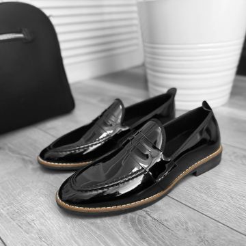 Mocasini barbati negri  tapla subtire  piele eco  comozi 12221 N3.N4-1