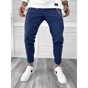 Pantaloni barbati casual albastri 11954 SD