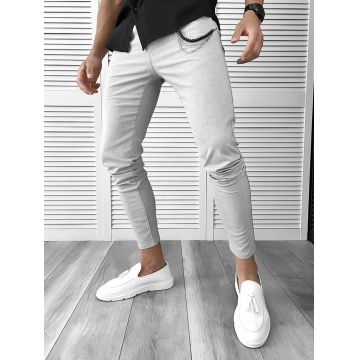 Pantaloni barbati casual gri 10614