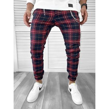 Pantaloni barbati casual in carouri 11957 B3-2.1**