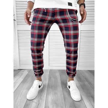 Pantaloni barbati casual in carouri 11965 P18-3.1