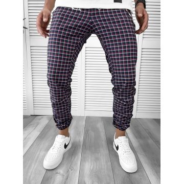 Pantaloni barbati casual in carouri 11968  S3-2