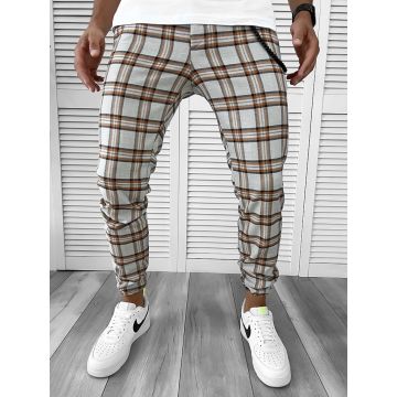 Pantaloni barbati casual in carouri 12115 i11-3.3**