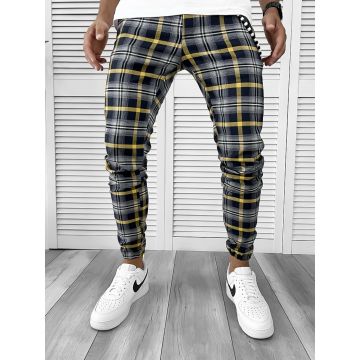 Pantaloni barbati casual in carouri 12116  I15-5