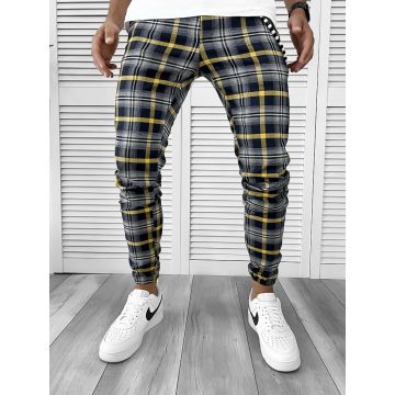 Pantaloni barbati casual in carouri 12116 D3-3.2* SD