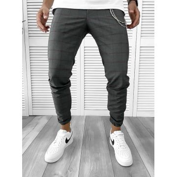 Pantaloni barbati casual in carouri 12117 i14-4.2**