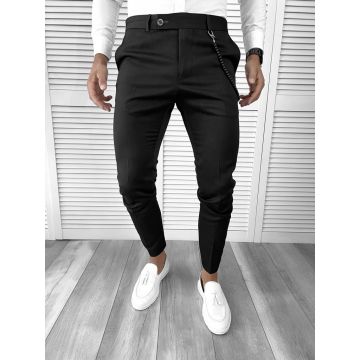 Pantaloni barbati eleganti negri 12133  O3-3.3