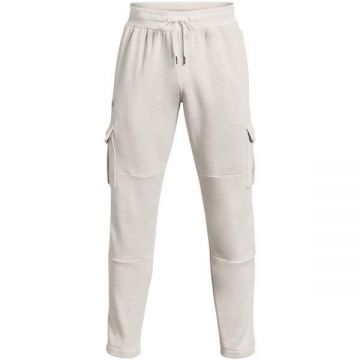 Pantaloni barbati Under Armour Essential Fleece Heritage Cargo 1373816-112, M, Alb