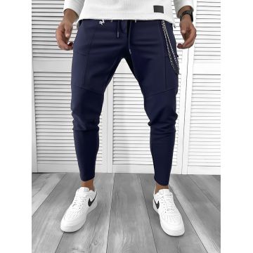 Pantaloni de trening bleumarin conici 12108 119-4