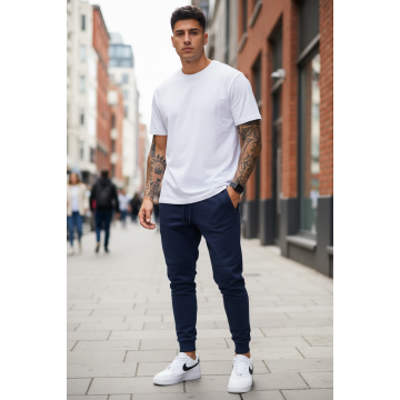 Pantaloni de trening bleumarin conici 12110 126-4