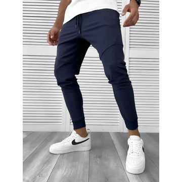 Pantaloni de trening bleumarin conici 12128 126-4