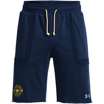 Pantaloni scurti barbati Under Armour Project Rock Heavyweight Terry Shorts 1370454-408, XS, Albastru