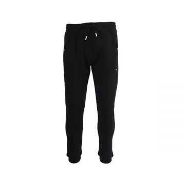 Pantaloni trening barbat, negru, vatuit la interior, 2XL, Univers Fashion