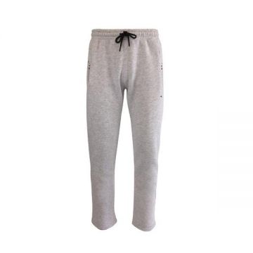 Pantaloni trening barbat, vatuit la interior, gri deschis, L, Univers Fashion