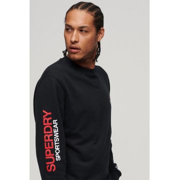 Bluza sport lejera cu imprimeu logo