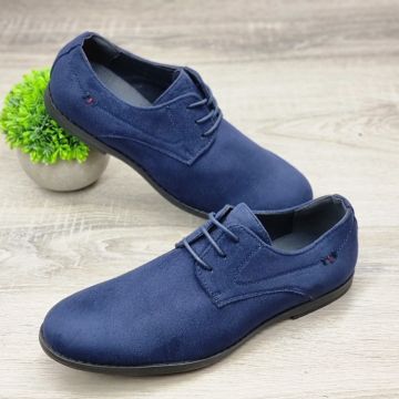 Pantofi Barbat Bleumarin Cu Siret Dinu