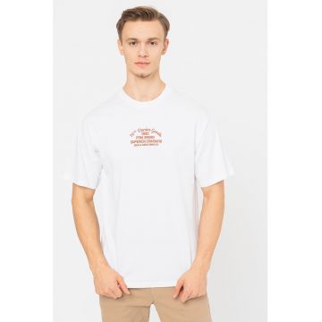 Tricou din bumbac cu imprimeu logo Carl