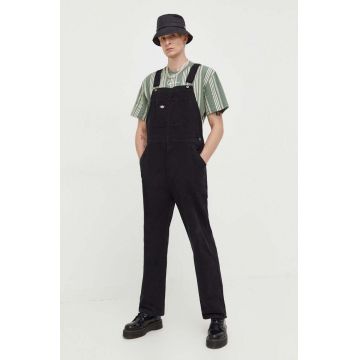 Dickies salopete din denim culoarea negru