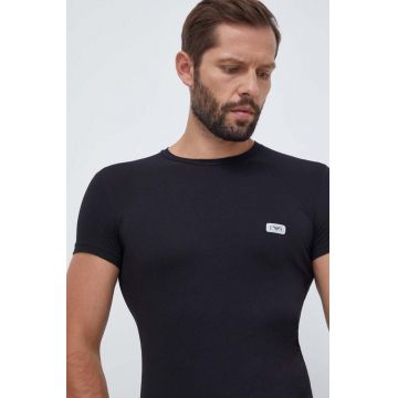Emporio Armani Underwear tricou lounge culoarea negru, neted