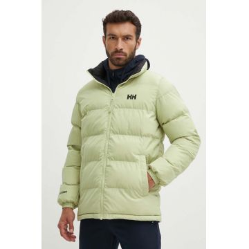 Helly Hansen geacă cu două fețe YU 23 REVERSIBLE PUFFER bărbați, culoarea maro, de iarnă 54060