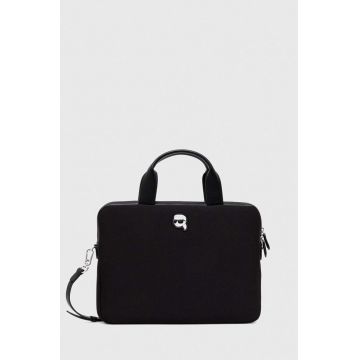 Karl Lagerfeld geanta laptop culoarea negru