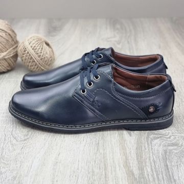 Pantofi Barbat Bleumarin Cu Siret Faber