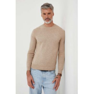 United Colors of Benetton pulover de casmir culoarea bej, light