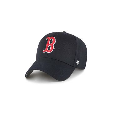 47brand șapcă din amestec de lână MLB Boston Red Sox culoarea albastru marin, cu imprimeu