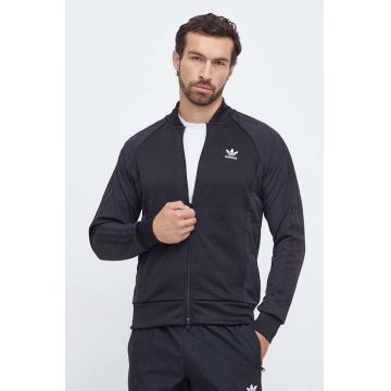 adidas Originals bluza barbati, culoarea negru, neted