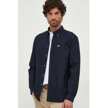 Lacoste cămașă din bumbac bărbați, cu guler button-down, regular