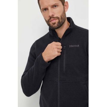 Marmot hanorac Drop Line culoarea negru, neted