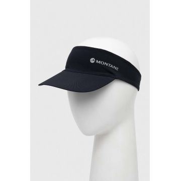 Montane sapca cozoroc Trail Lite Sun Visor culoarea negru, cu imprimeu