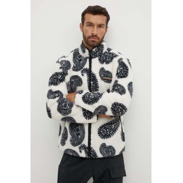 Napapijri bluză bărbați, culoarea alb, cu model