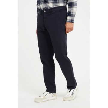 Pantaloni chino regular fit cu talie joasa