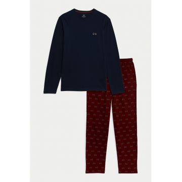 Pijama lunga din bumbac
