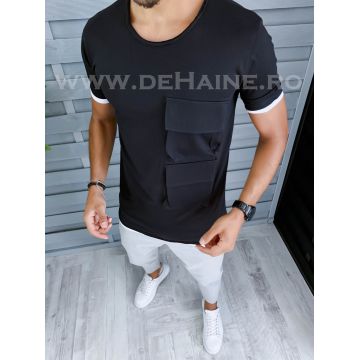 Tricou barbati negru slim fit Vagabond B1956 N5-3.2