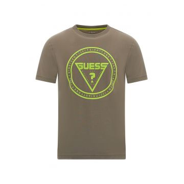 Tricou cu imprimeu logo pentru fitness