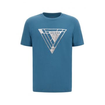 Tricou cu imprimeu metalizat