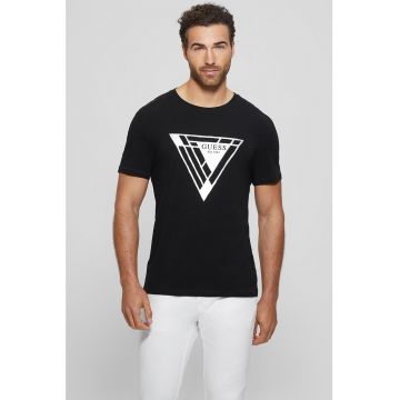 Tricou cu imprimeu metalizat