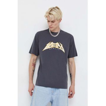 Vertere Berlin tricou din bumbac barbati, culoarea gri, cu imprimeu