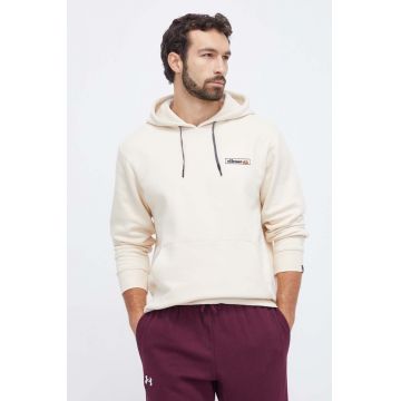 Ellesse bluza barbati, culoarea bej, cu glugă, neted