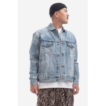 KSUBI geacă jeans de tranzitie, oversize MPS23JK005-DENIM KSUBI geacă jeans de tranzitie, oversize MPS23JK005-DENIM