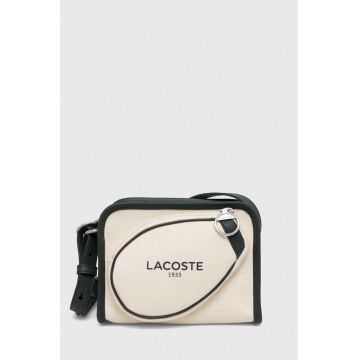 Lacoste borseta culoarea bej