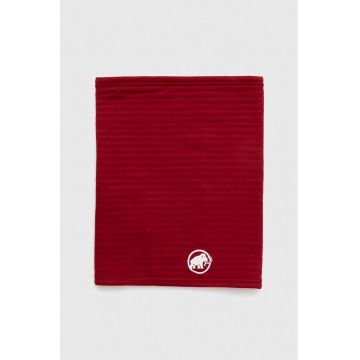 Mammut fular impletit Taiss Light culoarea rosu, neted