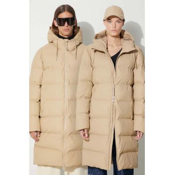 Rains geaca 15130 Jackets culoarea bej, de iarna