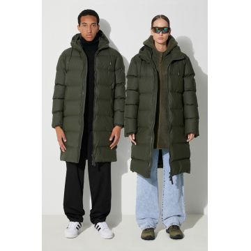 Rains geaca 15130 Jackets culoarea verde, de iarna