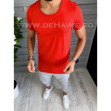 Tricou barbati rosu slim fit B1723 N7-4.1