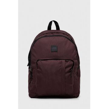 Vans rucsac culoarea bordo, mare, neted