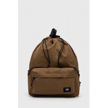 Vans rucsac culoarea maro, mare, neted